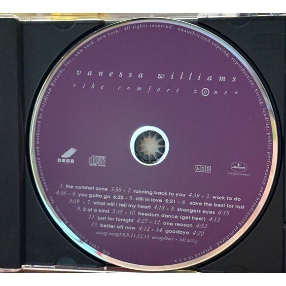 CD Vanessa Williams "The Comfort Zone" CD Album - Picture 5 of 9